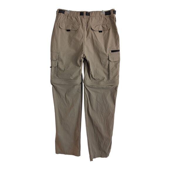 BC Clothing Convertible Hiking Cargo Pants Mens LX34 Beige Tactical Gorpcore - Picture 2 of 12